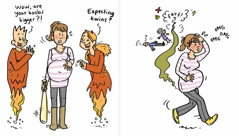 12 Hilarious Cartoons About The Struggles Of A Young Mom