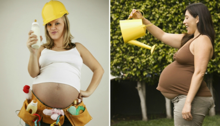 25 Strange and Unrealistic Photos of Pregnant Women