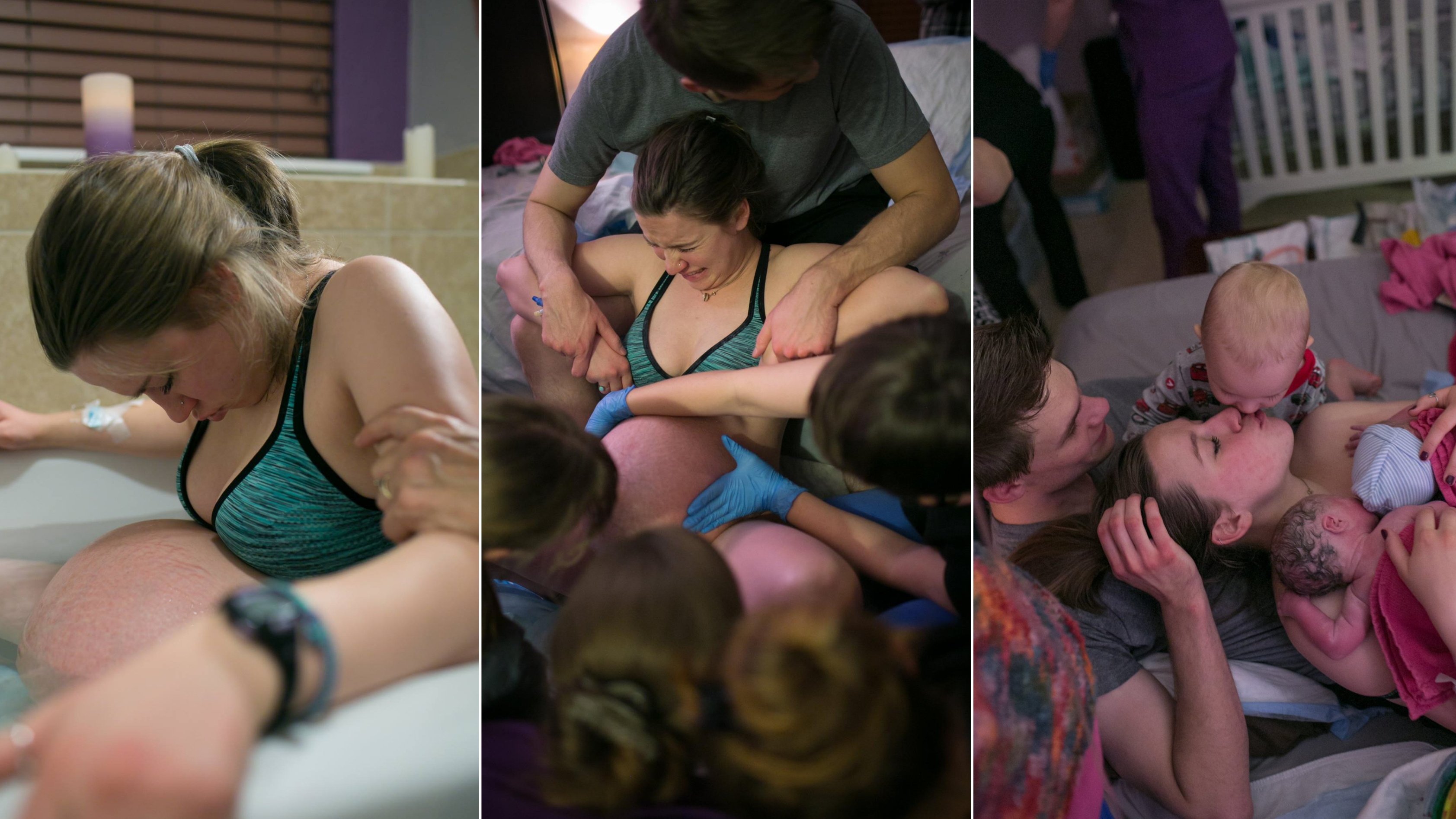 Photographer Captures Emotional Moment a Young Mum Welcoming Twins