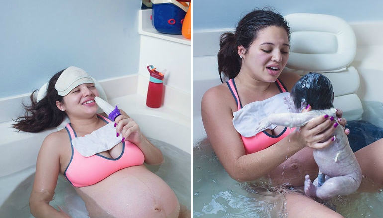 Photographer Captures Her Friend’s Beautiful Waterbirth