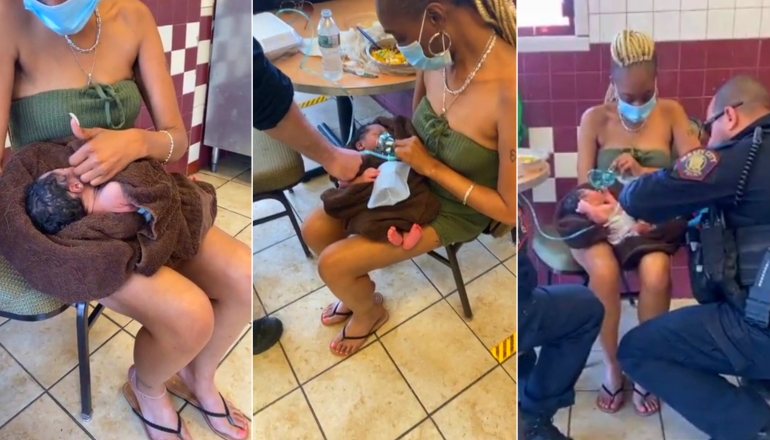 14-Year-Old Girl Gives Birth and Hands Baby to Customer at Restaurant