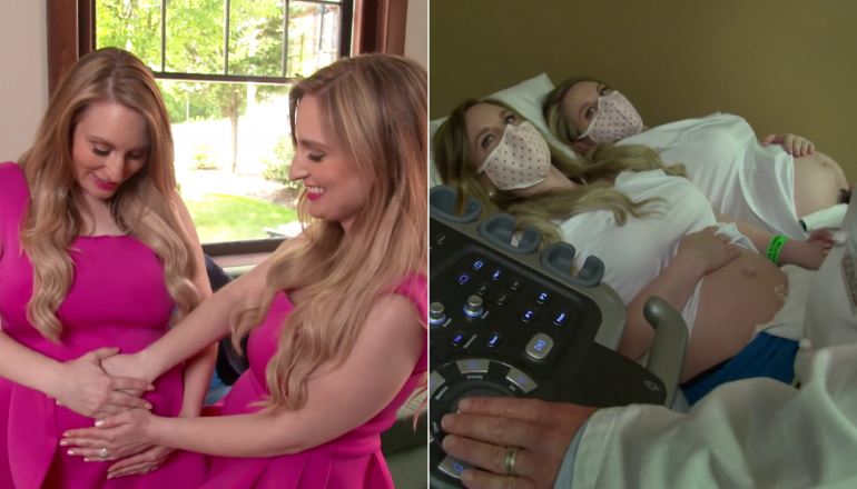 Twins Who Married Twins Are Both Pregnant at the Same Time
