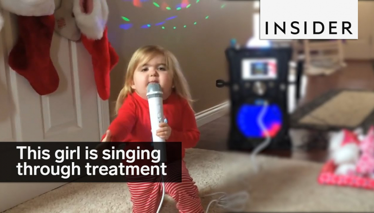 This 7-year-old is singing and dancing her way through treatment