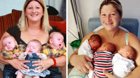'My Three Gifts From Heaven': Woman Who Lost Four Babies Celebrates First Christmas As a Parent Of Triplets After Using Money From Her Late Mother To Pay For IVF