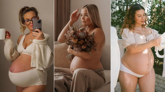 25 Moms Are Sharing Realistic Pictures Photo credits: simplewisheshandsfree  Let's begin with the fact that pregnancy is a highly challenging process that is often overlooked and underappreciated. Mothers spend 37 to 42 weeks growing a baby, most of the time feeling pretty under the weather. The potential complications both during pregnancy and delivery, the incredibly draining symptoms like constant sickness and raging hormones, but most importantly, no sleeping on your stomach – all these things, plus man