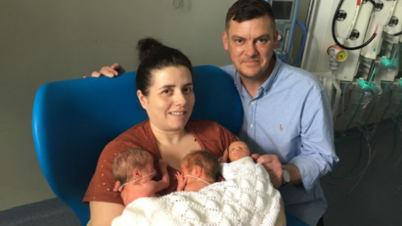 A Mother Was Shock Who Was Told She Would Not Be Able To Have Any More Children Has Given Birth To Triplets