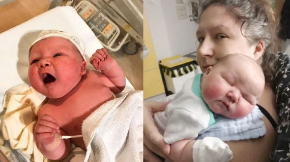 A Mum Was Shock When Gave Birth To A Whopping 12lb Baby