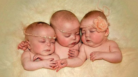 A Proud Mum Defied Odds Of 2,000,000-1 To Naturally Conceive Three Identical Girl Triplets