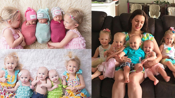 An American Couple Believed To Be Struggling To Have Children Finally Had Twins And Triplets In Two Years