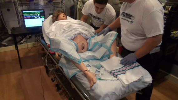 Assisting a Simulated Patient with Childbirth