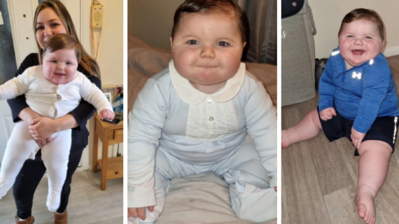 Baby 11 Month old Weighs Almost The Same As His Five-Year-Old Sister