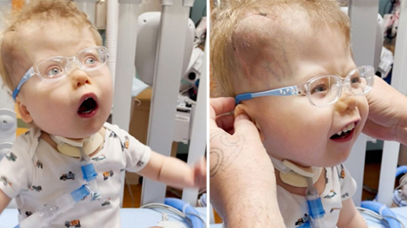 Boy, 3, Born With 5 Heart Defects Beams With Joy As He Sees Parents For First Time