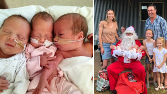 Couple Welcome Miracle Triplets For Christmas After Waiting 4 Years And Spending £6,300