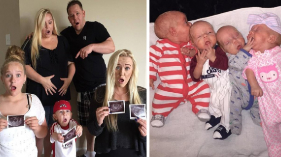 Couple Welcome Quadruplets After Six Miscarriages And 11 Year Fertility Struggle