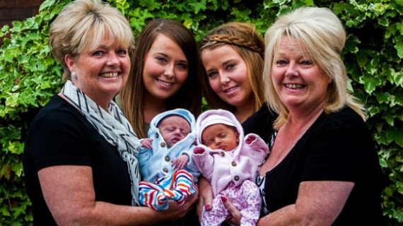 Doubles! Third Generation Of Twins Born Into Same Family