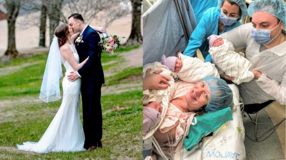  Here’s One, Two, And Three Three Babies! Woman Births Miracle Triplets After Pregnancy Losses
