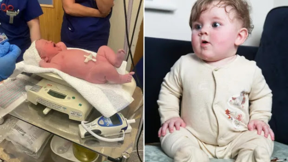 I Gave Birth To A Toddler-Sized Baby… He Weighed 12lbs, His Head Was Like A Melon & Wore Three-Month-Old Clothes