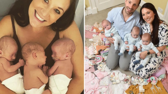 I Was Told I Was Having Girls During Five Scans So I Spent £500 On Clothes… Then Ended Up With Triplet Boys