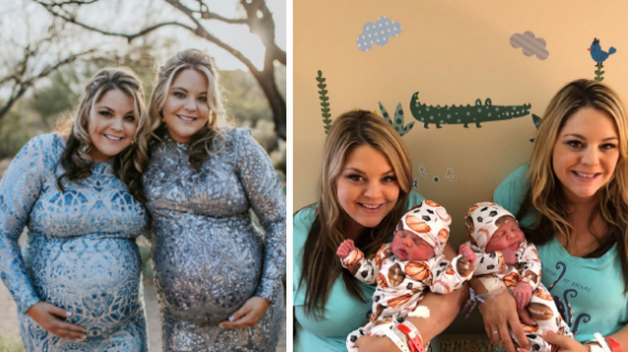 Identical Twin Sisters Give Birth To Boys On The Same Day At The Same Hospital