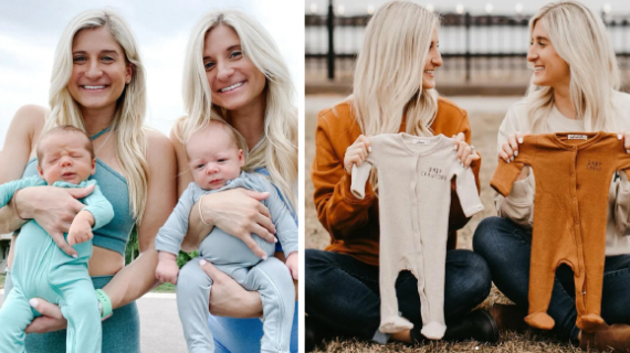 Identical Twins Give Birth Two Hours Apart Despite Not Being Due On Same Day