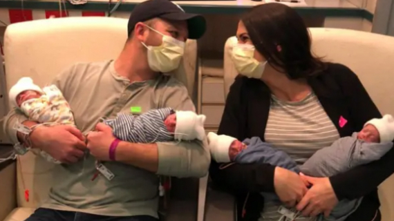 Mom Gives Birth To Rare Identical Quadruplets