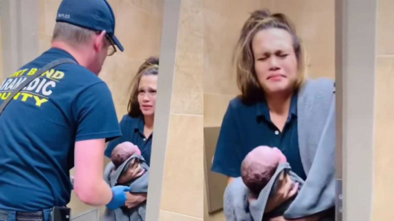 Mom Shocked When She Gave Birth To Her Second Child In A Gas Station During A Bathroom Break