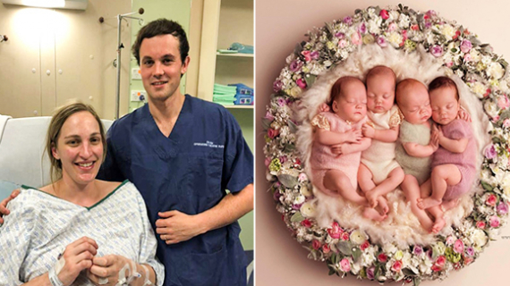 Mom Welcome The First Set Of Quadruplets In New Zealand After Infertility Struggle