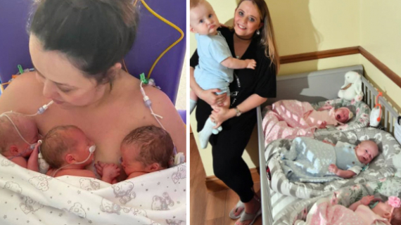 Mum Had 4 Babies Under 1 After Conceiving Triplets Months After 'Miracle' Son