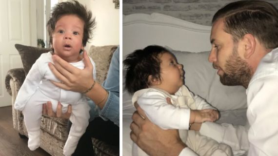 Mum Of Baby Boy Born With Thick Locks Jokes Her Son’s Hair Is ‘Bigger Than He Is’ (And She’s Not Going To Cut It)