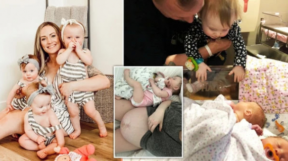 Mum Who Fell Pregnant With Twins Weeks After First Baby Has Had Three Daughters In Less Than A Year
