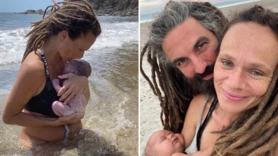 My Partner Caught My Placenta In a Sieve After I Gave Birth In The Ocean