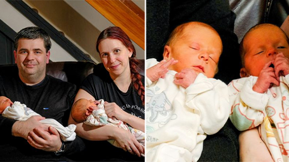 Parents Tell Of Their Joy After Giving Birth To Britain’s First Twins Of 2022