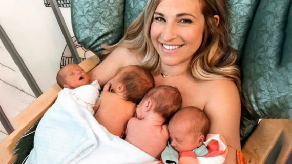 Quadruplet Mom Shocked By Viral Response To Her Side By Side Photos