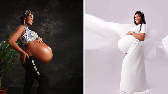 See The Incredible Maternity Photo Shoot Of A Nigerian Lady Who Welcomes A Beautiful Set Of Triplets