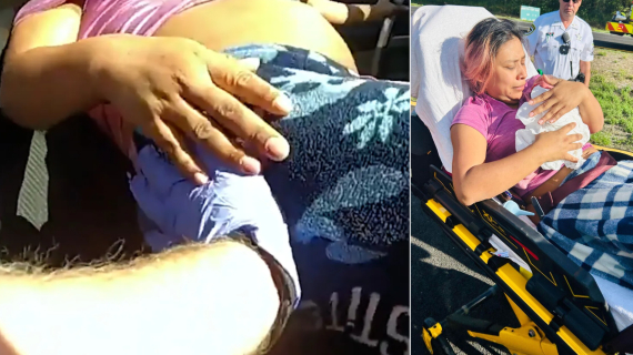 Sheriff's Deputy Helps Deliver Baby on Side of Highway Sheriff's Deputy Helps Deliver Baby on Side of Highway