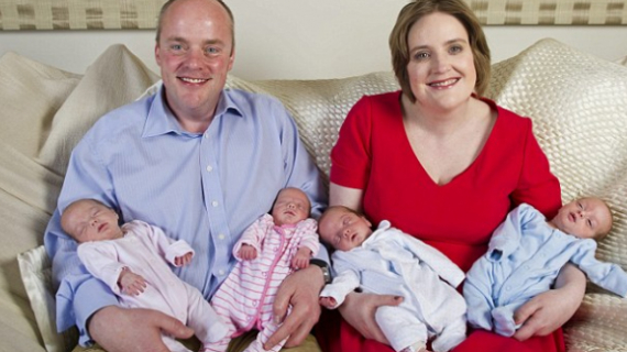 The Couple Defied The Odds Of 70 Million In One, Welcoming Quadruplets Two Identical Boys And Two Identical Girls