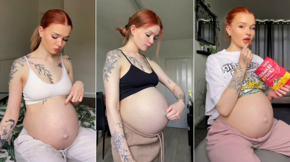 'Where Did The Baby Go?' Expectant Mom Who is 7 Months Pregnant Stumps Social Media Users After Revealing She Can Create The Illusion Of A Flat Stomach in Seconds