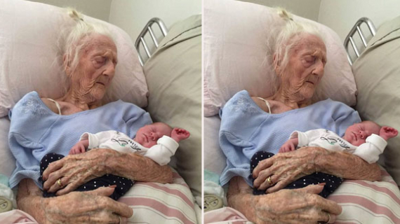 Woman, 101, Holds Great-Granddaughter Before Dying