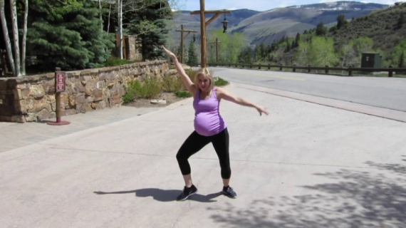 Heavily Pregnant Woman Elevates Her Dance Skills