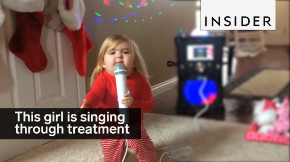 This 7-year-old is singing and dancing her way through treatment