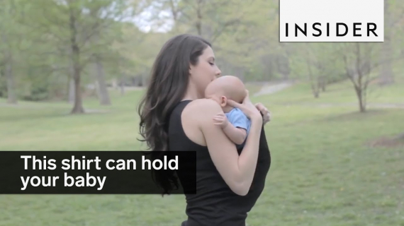 This shirt lets parents hold their baby like a kangaroo