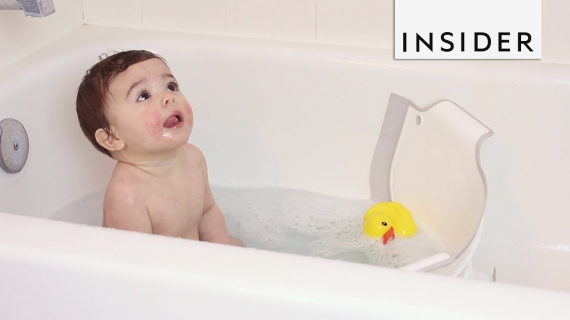 Divider Creates Baby Tub