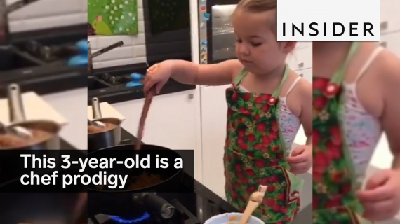 This 3-year-old is a chef prodigy