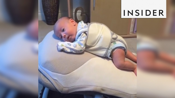 This vibrating pillow helps babies relax