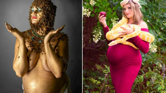 Pregnant Ohio Mom Poses With 40,000 Bees Again in Maternity Photo Shoot