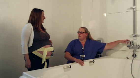 Using the Birth Pool in Labour (VBAC)